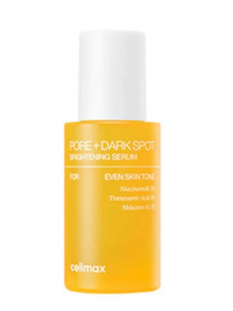 Отбеливающая сыворотка для лица против пигментации/ CELIMAX PORE + DARK SPOT BRIGHTENING SERUM 30ml | Москосметикс