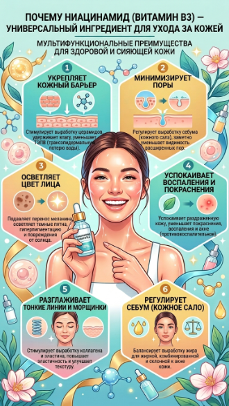 Почему корейская косметика использует ниацинамид