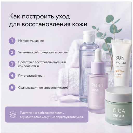 Уход для восстановления кожи