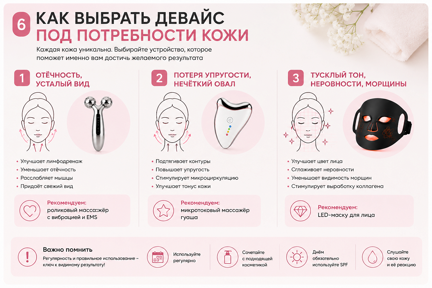 Бьюти-девайсы для лица: как выбрать устройство для ухода Москосметикс